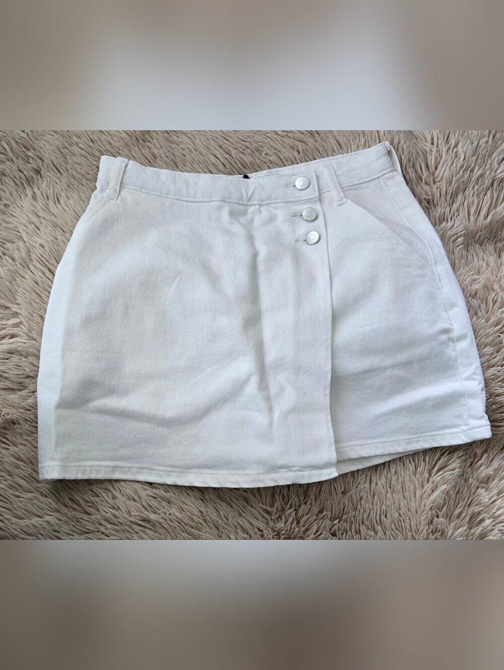 The Drop Women's Gabby Denim Wrap Skort #1324